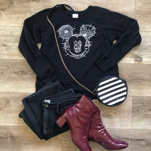 Spiderweb Mickey Halloween Sweater